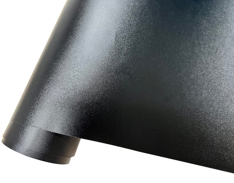 LZLRUN Frosted Matte Black Vinyl Wrap Roll Air Release Sticker Sheet Film DIY Decal Car Auto Vehicle Morotcycle Self Adhesive - 1ft x 3.5ft - Image 2